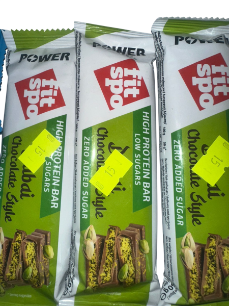 ألواح البروتين Fit Spo Power بنكهة الفستق